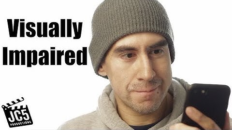 How I use my phone as a legally blind person.