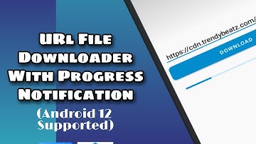 Sketchware Tutorial- Url File Downloader with notification progressbar using PR Downloader library