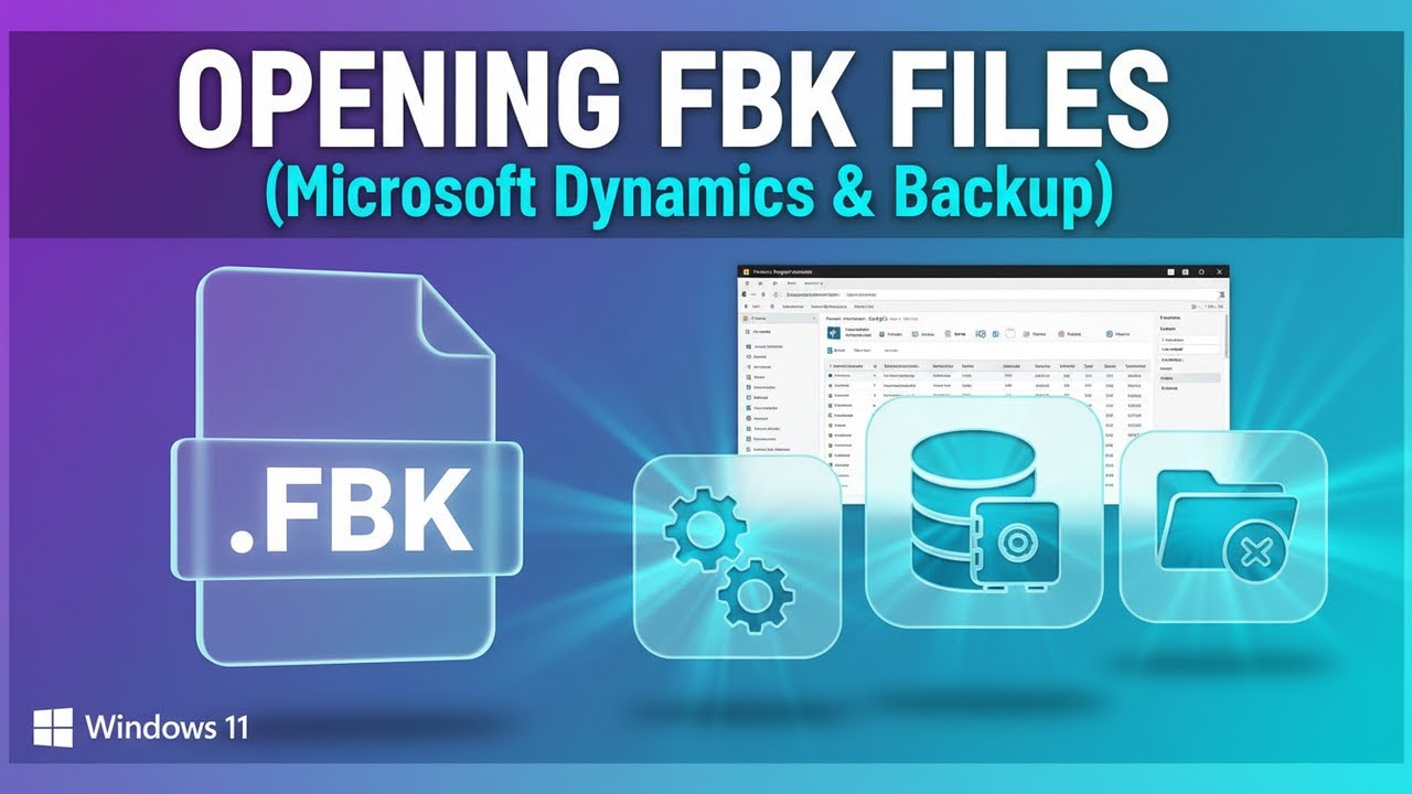 Opening FBK Files (Microsoft Dynamics NAV) - YouTube