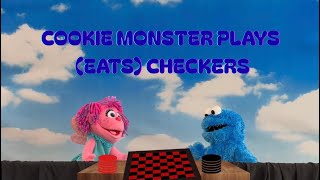 Sesame Street  Cookie Monster Plays eats Checkers  A Kd Productions Puppet Show