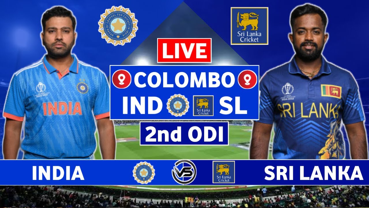 Sri Lanka vs India 2nd ODI Live Scores SL vs IND 2nd ODI Live Scores