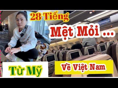 Video Hành trình 28 giờ Mệt mỏi, gian nan từ Mỹ về Việt Nam... - youtube