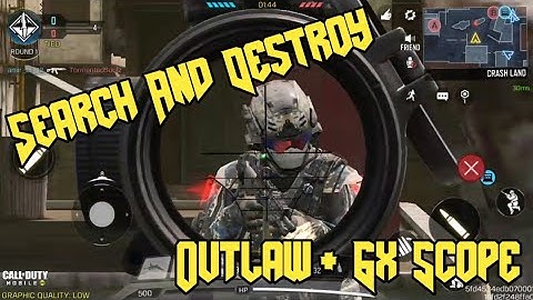 Outlaw + 6x Scope | Search & Destroy | Crash - (COD Mobile #28)