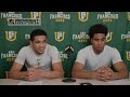 MBB | USF vs. Portland Postgame w/ David Fuchs and Veniamin Abosi