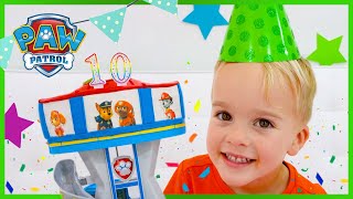 Vlad and Niki PAW Patrol 10th Anniversary Birthday Party! - Toy Pretend Play Play For Kids Resimi