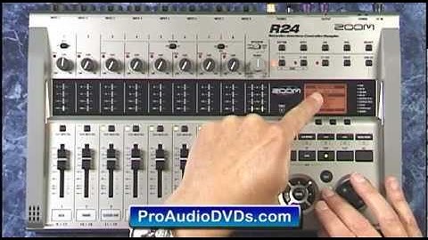 Zoom R24 Recording to a Click Track Demo