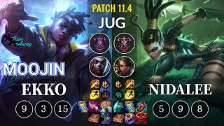 RNW Moojin Ekko vs Nidalee Jungle - KR Patch 11.4