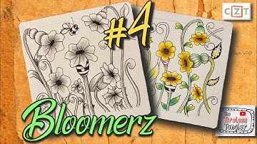 BLOOMERZ || 100 Days of Zentangle ® 2021 || Day 4