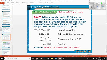 5 3 Solving Multi Step Inequalities