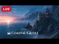Sunset Over the Coastal Kingdom 🌅🏰 | Medieval Seaside Ambience 🌊