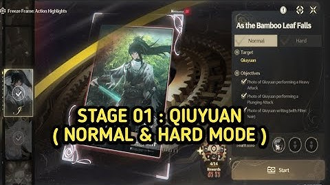 STAGE 01 QIUYUAN As The Bamboo Leaf Falls - Freeze Frame Action Highlights Event Wuthering Waves 2.7