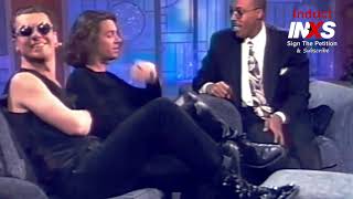Arsenio Hall, Michael Hutchence and Tim Farriss 1991 | Sign The Petition Go To InductINXS.com