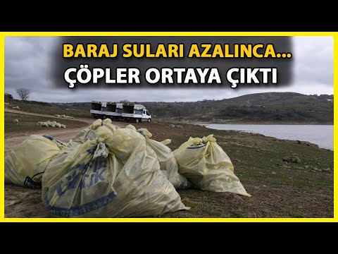 Barajlarda Sular Çekildi, Atıklar Gün Yüzüne Çıktı