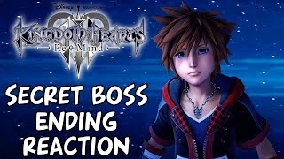 Kingdom Hearts 3 Re:Mind Secret Boss Ending Reaction Gameplay (KH3 ReMind Secret Episode)