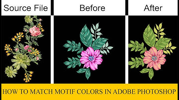 How to match color in adobe photoshop #digitaldesign #textiledesign