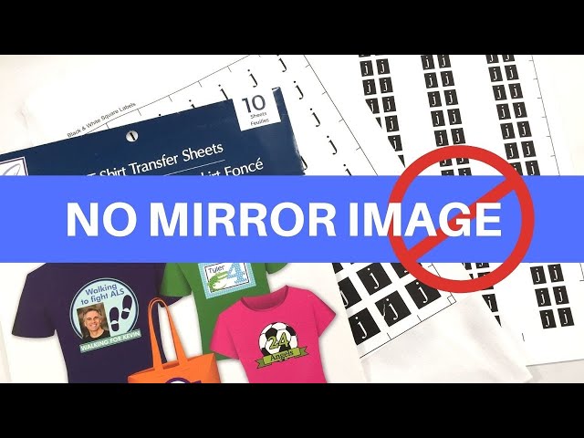 How to Use Heat Transfer Paper  NO MIRROR IMAGE NEEDED - You Make It Simple