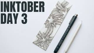 Information Inktober Tangles 2026 – Day 3 | Starukas | Turning ONE Tangle into a Magical Bookmark! | News