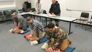 CPR compressions to Staying Alive by the BeeGees