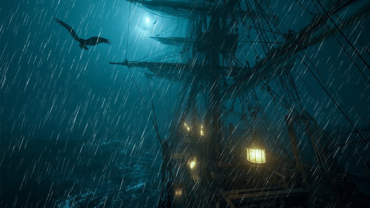 🌊 Ocean Waves & Rainstorm Sounds | Ultimate Relaxation for Deep Sleep