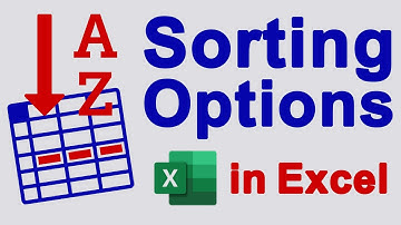 Tutorial for Sorting Options in Excel