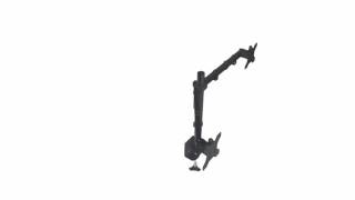 MonMount LCD 19″ to 37″ Tilt TV Universal Wall Mount Bracket Flat Panel Screen Proper Dual Arm Cantilever Desk Monitor Mount for Screens 13