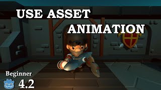 create Animation animation player - Learn Godot 4 3D - no talking