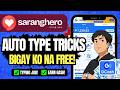SARANGHERO AUTO TYPE TRICKS WORKING FREE! | EARNING APP FOR GCASH 2026 | TUTORIAL REVIEW
