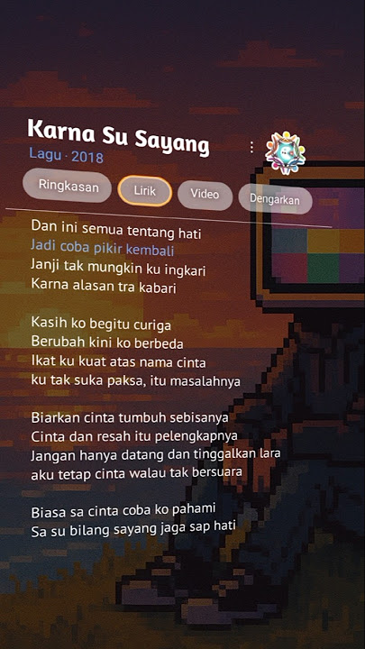 Karna Su Sayang Lagu ‧ 2018 #susayang #karnasusayang