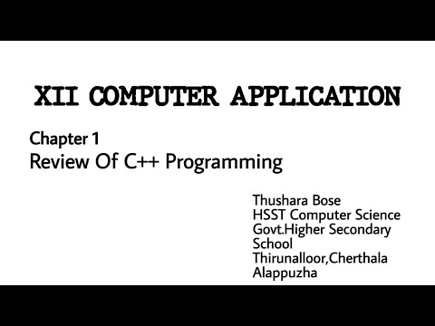 Chapter1_Part28 -Assignment Statement, Input statement, Output Statement