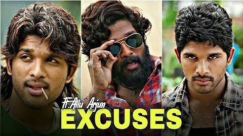 EXCUSES Ft. Allu Arjun edit || Allu Arjun Mix status || Your Meme