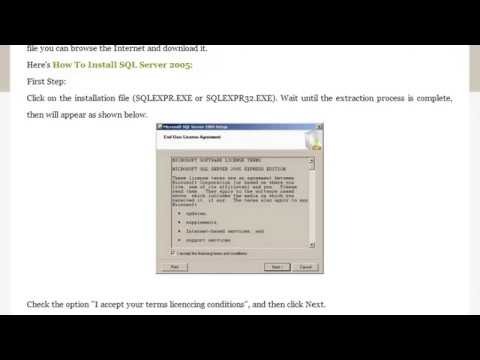How to Install SQL Server 2005