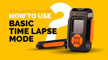 How to use the Basic Time lapse Mode in MIOPS Smart+