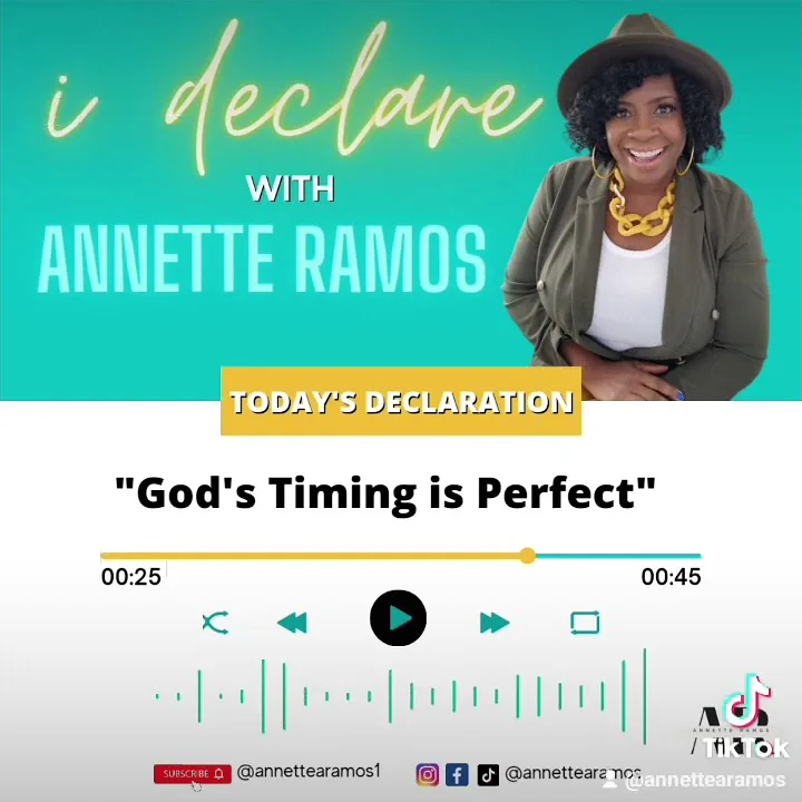 Today's Declaration: God's Timing is Perfect
