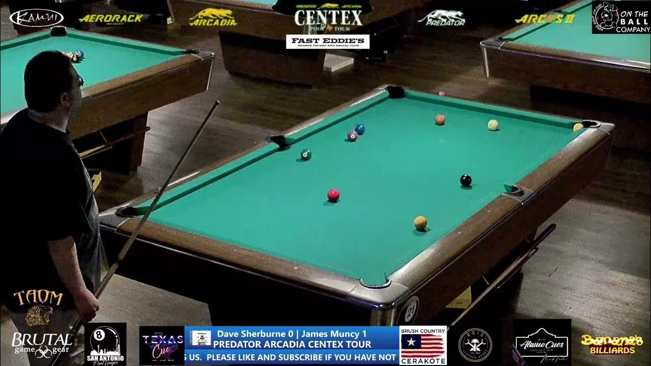 Drew Sherburne vs James Muncy / Predator Arcadia CenTex Pool Tour Stop
