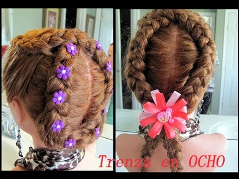 trenza en forma de ocho peinado muy facil trenza en forma de ocho peinado muy facil