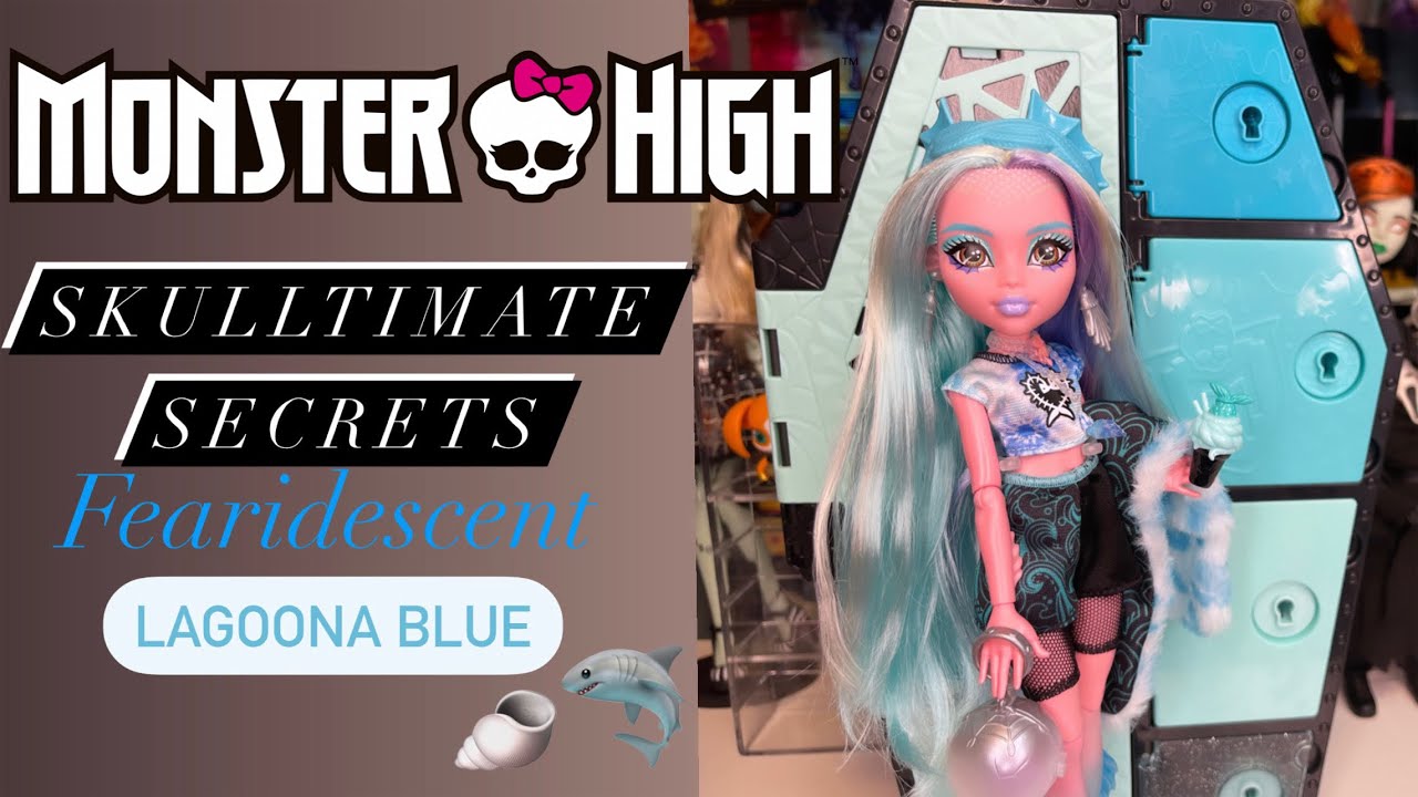 Adult Collector) Monster High Skulltimate Secrets Fearidescent Lagoona Blue  Unboxing! 