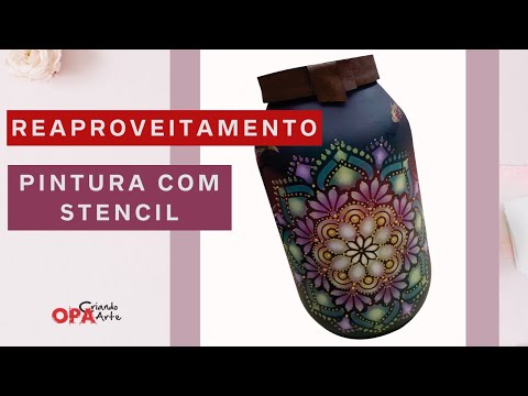 Live (06/06/20) | Reaproveitando Pote de Vidro | DIY | Mayumi Takushi | Stencil | OPA CRIANDO ARTE