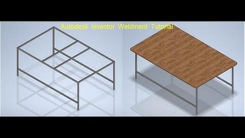 Autodesk Inventor Weldment || Table Design in Autodesk Inventor Weldment || Inventor 3d Drawings Cad