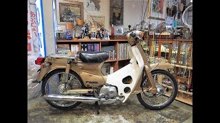 ホンダ82'C50スーパーカブ50SuperDeluxeED(金カブ)ライトカッパーメタリック(YR118M)C50始動テストPC290108