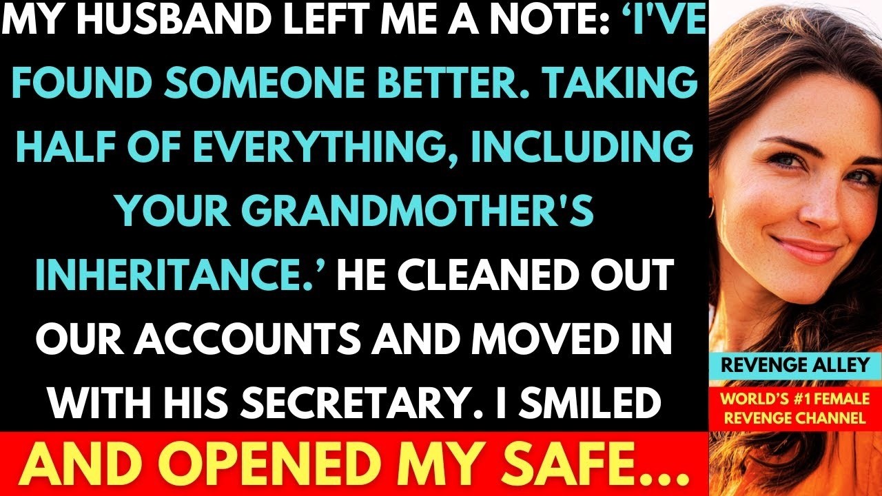 Husband Left Note Saying He's Taking Half Including My Grandma's Inheritance. I Opened The Safe...