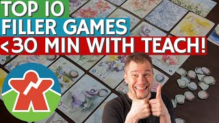 Top 10 Filler Board Games (Less Than 30 Minutes)