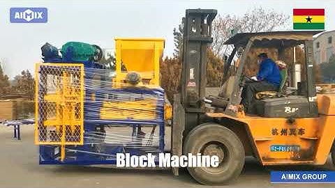 ABM-4SE Block Machine Loading to Ghana