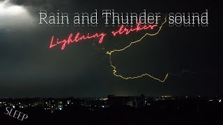 Rain and Thunder sound, lightning strikes and rain, sleep immediately with rain and thunder sounds by What GoAhead-Sleep 3,140 views 3 years ago 59 minutes