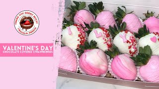 Valentine's Day Chocolate Covered Strawberries: Step by Step Tutorial