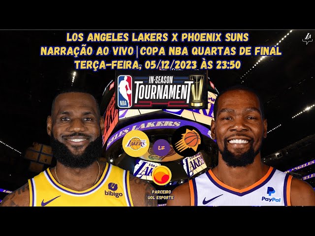 Los Angeles Lakers x Phoenix Suns na NBA: onde assistir e horário