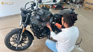 Harley Davidson X440 Matt Lamination/ PVC PPF Installation @VwrapsSikar