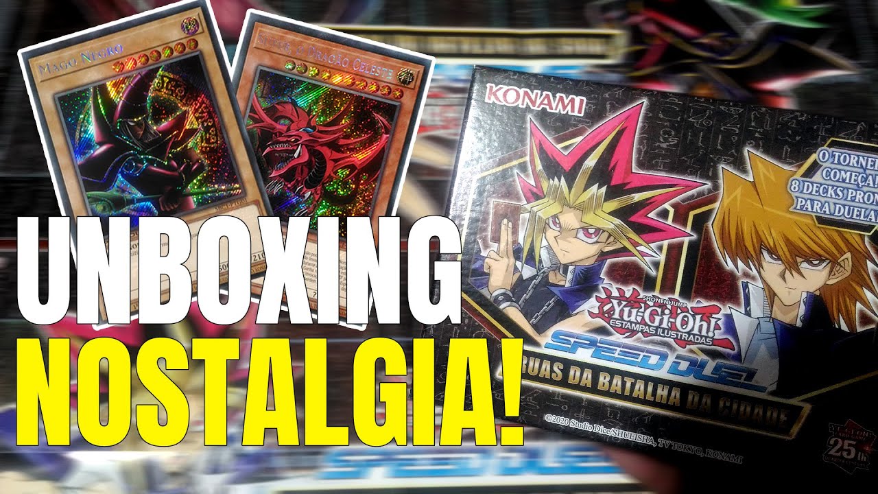 CARTAS CLÁSSICAS DE VOLTA! Box Ruas da Batalha da Cidade | UNBOXING Yu-Gi-Oh! Speed Duel