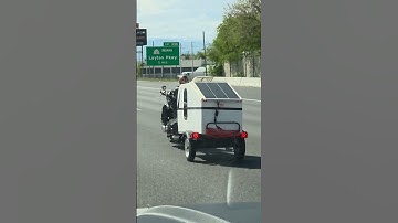 Motorcycle camping trailer
