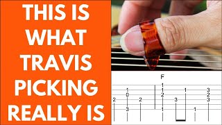 Video thumbnail of "Travis Picking The Pattern Versus Travis Picking The Style"