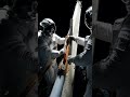 Astronauts Replace Solar Panel Support in Stunning Space Footage #SpaceExploration #AstronautLife #E